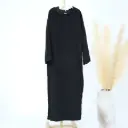 Modest Luxury Winter Maxi Cardigan Hoodie Corduroy Abaya With Pockets