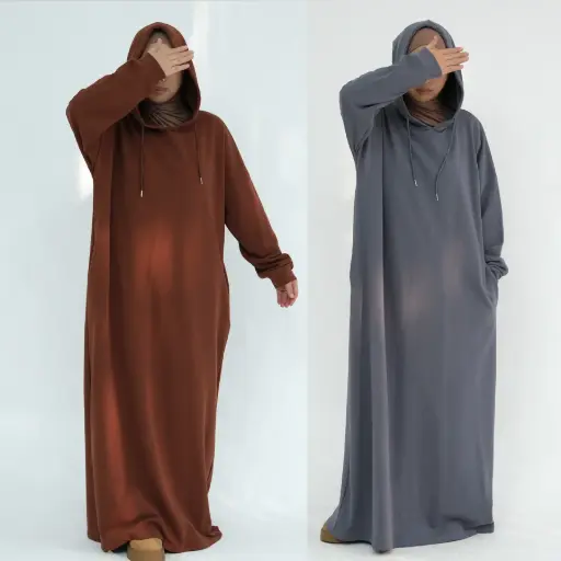 100% Thick cotton abaya